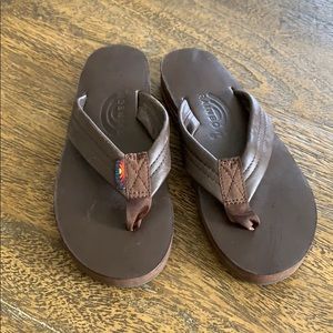 Rainbow leather Sandals